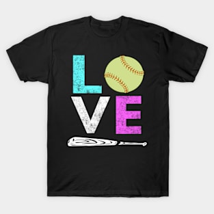 Love Softball Best T-Shirt